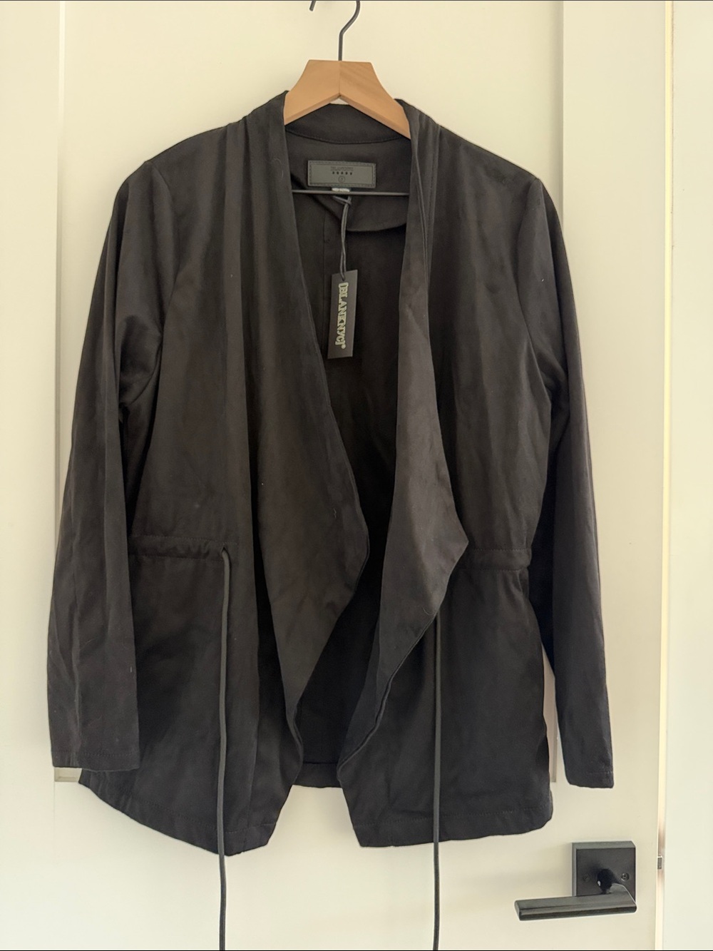 Blank NYC Open-Front Draped Blazer